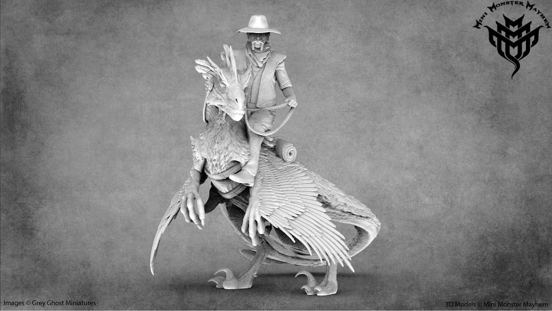 Fantasy Wild West Dinosaur Riders | Dinosaur Rider Miniatures | Mini ...
