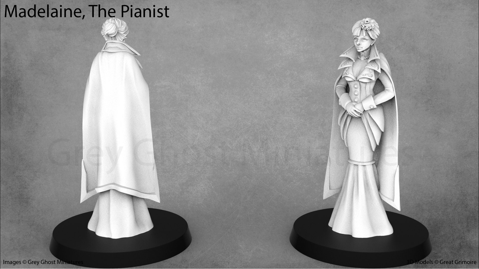 Madelaine and Piano Horror Miniature | Grimoire - Etsy