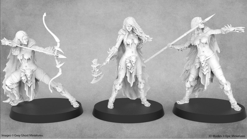 Enara, Queen of the Amazon | 3 Poses | Amazonian Miniature | Epic ...
