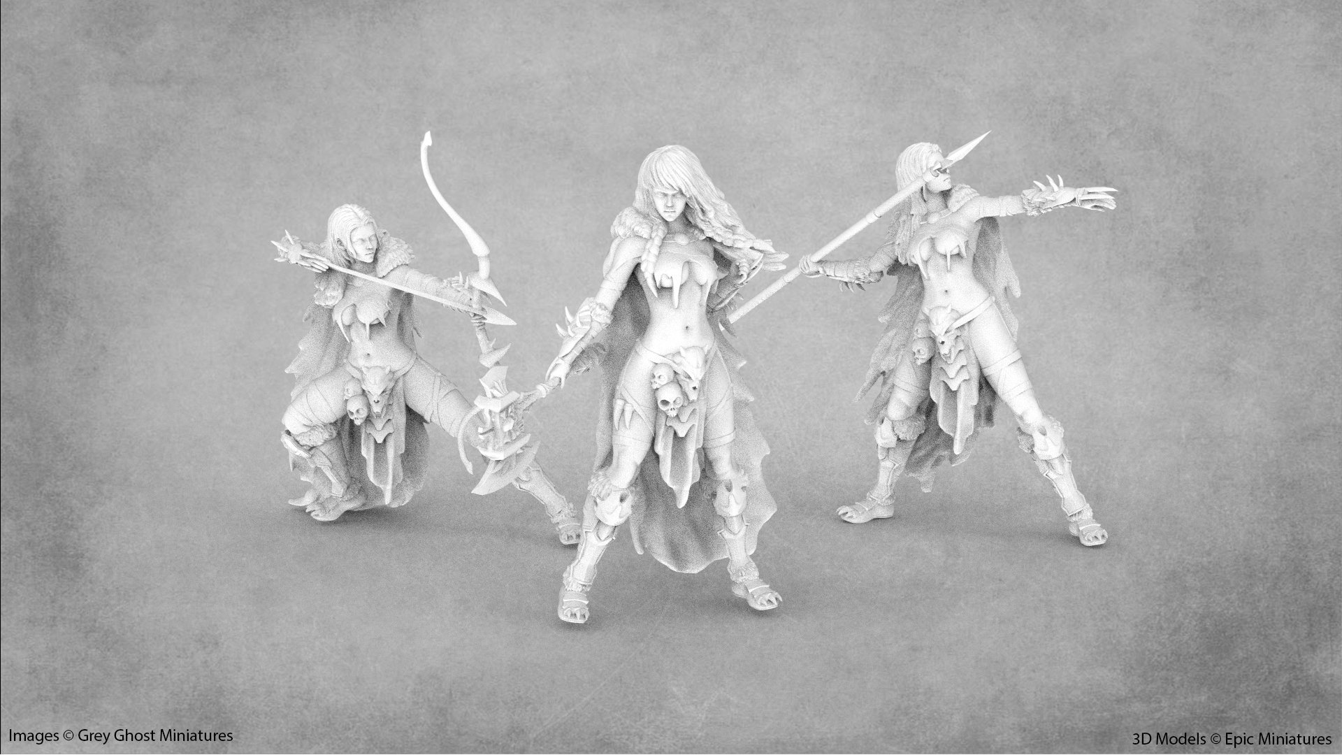 Enara, Queen of the Amazon | 3 Poses | Amazonian Miniature | Epic ...