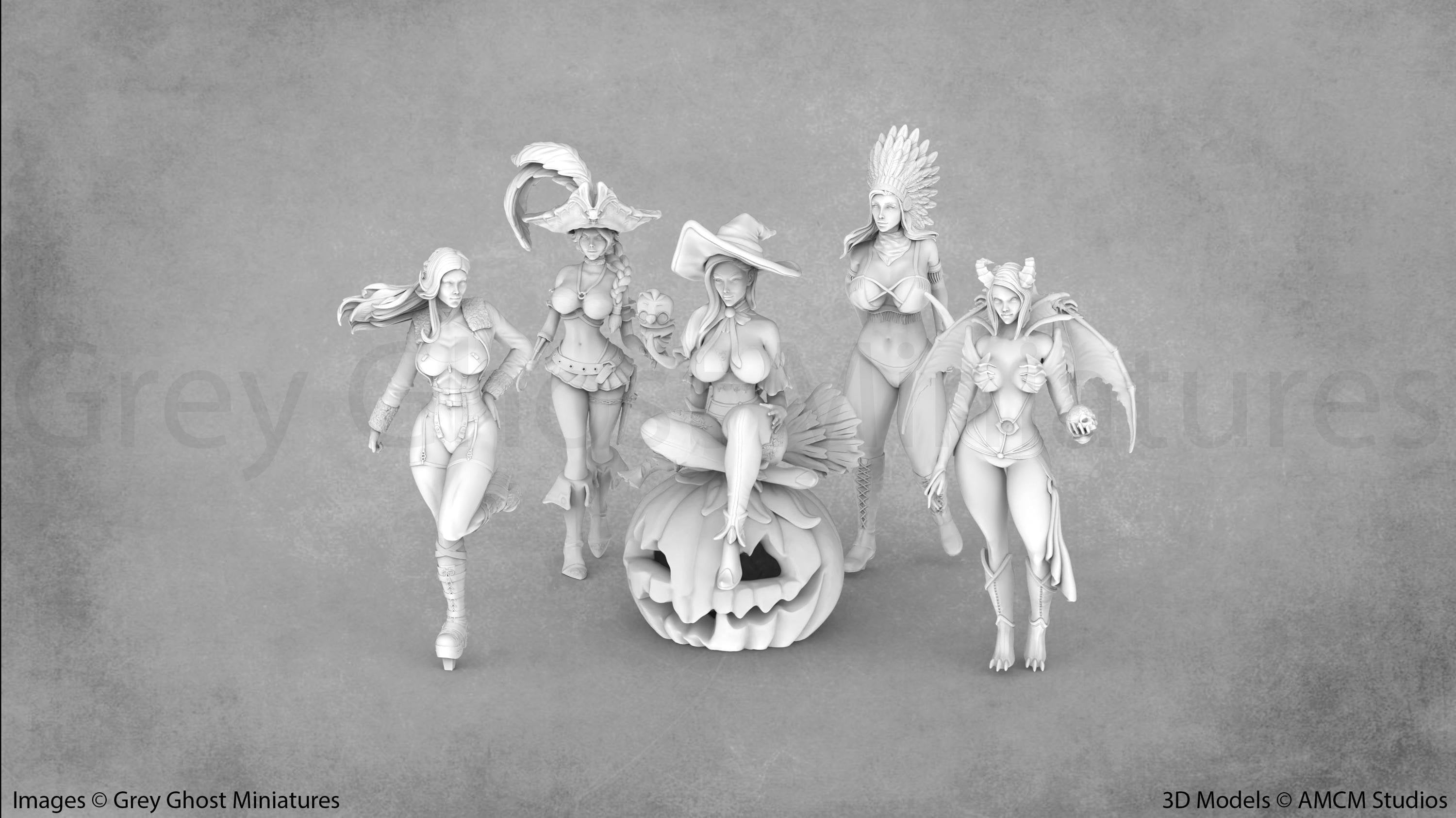 Fantasy Heroine Miniatures | AMCM Studios - Etsy