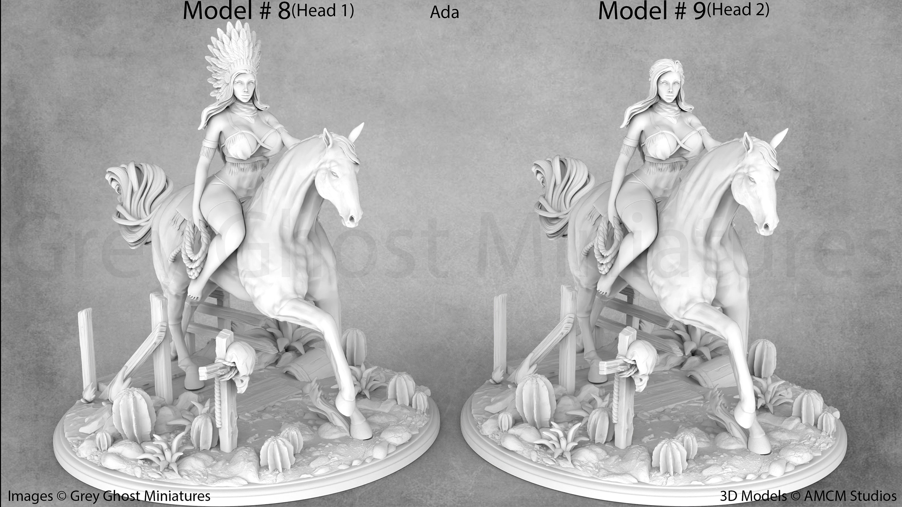 Fantasy Heroine Miniatures | AMCM Studios - Etsy