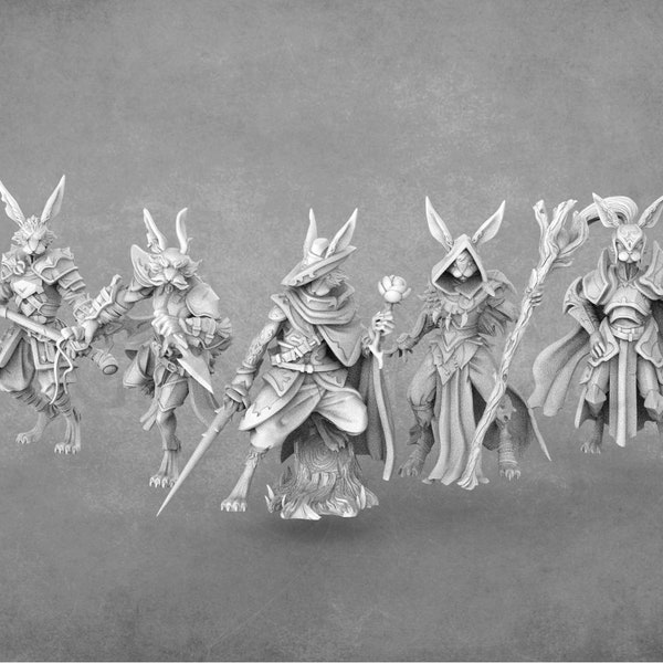 Rabbitfolk Miniatures | Lapine Miniatures | 28mm Rabbitfolk | 32mm Rabbitfolk | Broken Anvil