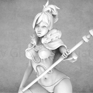Fantasy Pinup Miniature | Nomad Sculpts