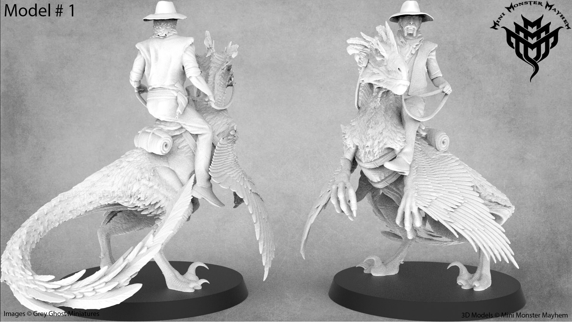 Fantasy Wild West Dinosaur Riders | Dinosaur Rider Miniatures | Mini ...