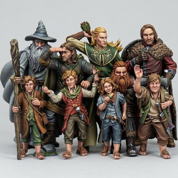 I Nove Viandanti / Miniature Dnd / La stampa continua