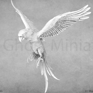 Scarlet Macaw Miniatures | Animal Den Miniatures