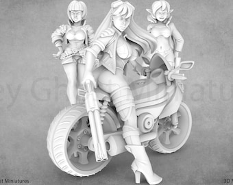 Fantasie Cyberpunk | Ein von Videospielen inspiriertes Miniaturen | RN Estudio