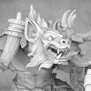 The Gnolls of Blood Forest, Incredibly detailed Gnoll Miniatures | 28mm Gnoll | 32mm Gnoll | 54mm Gnoll | 75mm Gnoll | Daybreak Miniatures