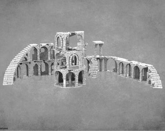 Highly-detailed Modular Ruins | Ruined Castle Terrain | Scatter Terrain | Ruined Walls | Ruined Tower | Asgard Rising Trees