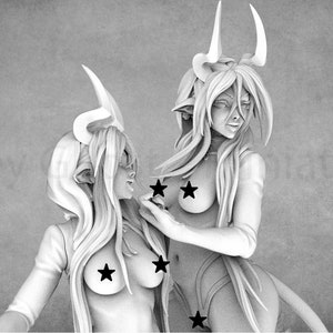 NSFW, ADULT*Thelma & Louise | Sexy Succubus Miniatures | Ronin Arts Workshop