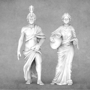 Resin Roman Statue Miniatures - Epic Miniatures