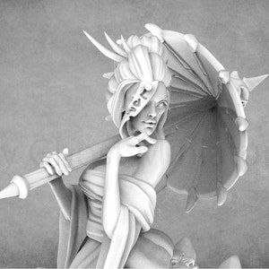 Jorōgumo, Unmasker of Faces | Jorogumo Miniatures | Japanese Folklore Miniatures | Great Grimoire