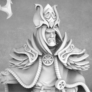 Resin Human King Miniature: DnD Leader, Captain