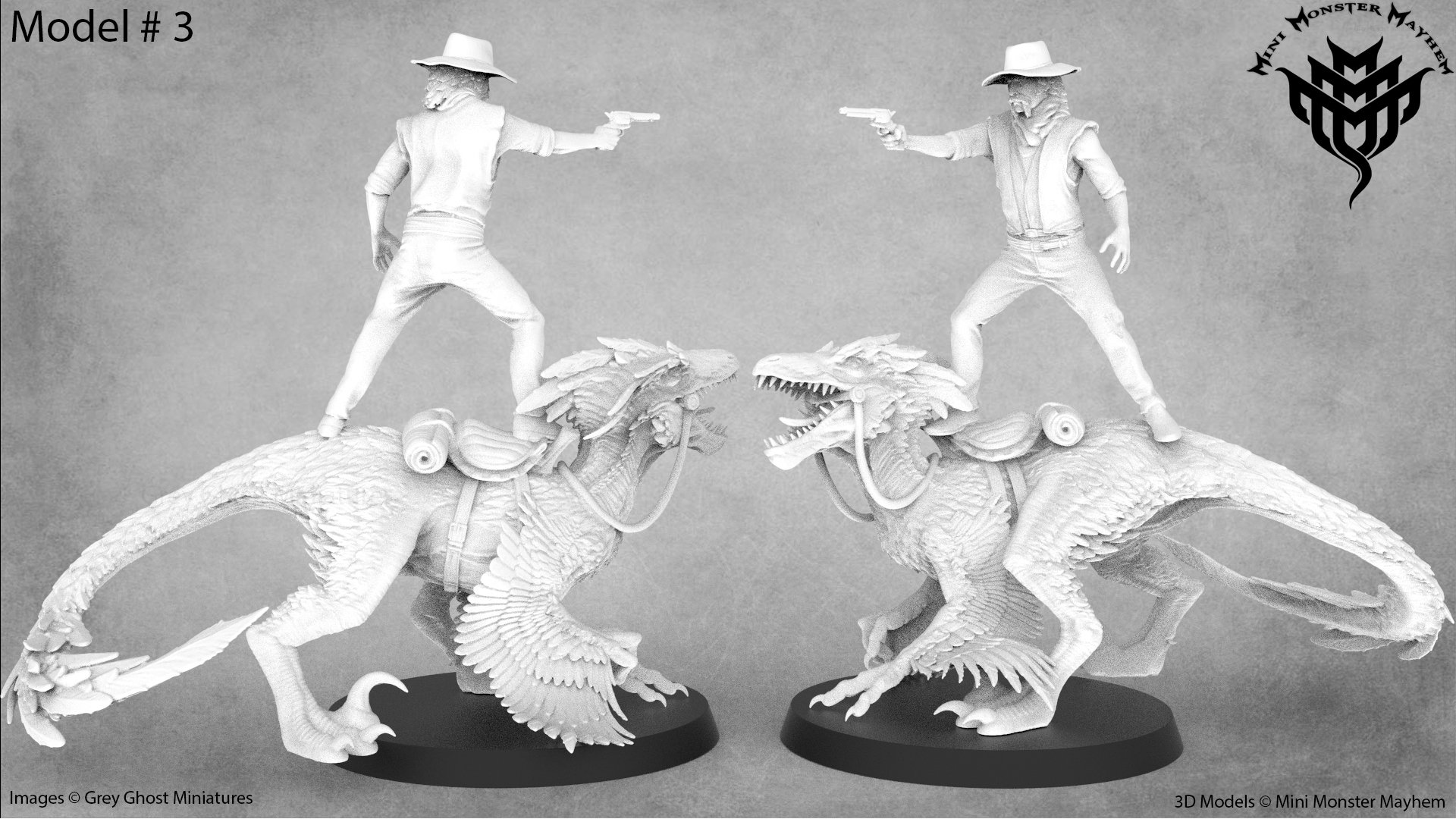 Fantasy Wild West Dinosaur Riders | Dinosaur Rider Miniatures | Mini ...