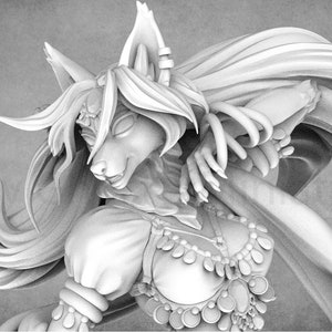Foxy Frieda, Foxfolk Belly Dancer | Foxfolk Miniatures | Atlas 3DSS