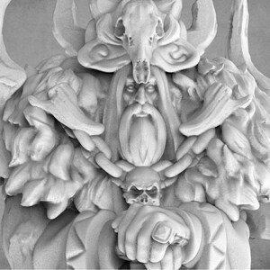 The Stag King Miniature: Resin Druid, Wildling D&D Figure