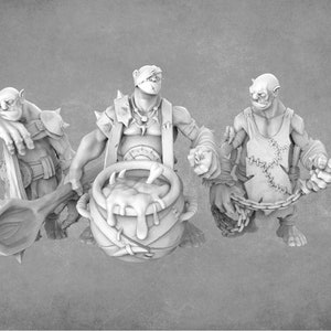 Resin Ogrekin Miniatures: 28mm/32mm Scale, D&D Model by Broken Anvil