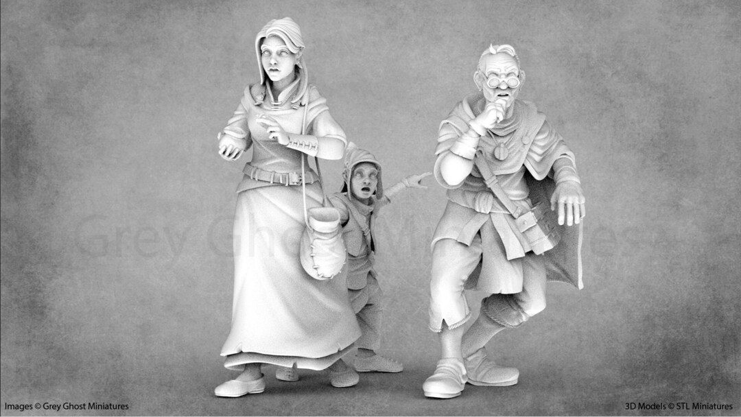 Fantasy NPC Miniatures | STL Miniatures - Etsy