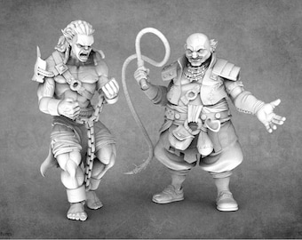Fantasy Slaver Miniatures | Villagers | STL Miniatures