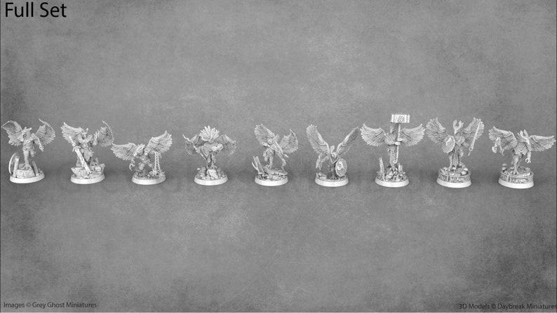 The Skyborn of Aquila Birdfolk / Owlfolk Miniatures 28mm 32mm 54mm 75mm Daybreak Miniatures image 2