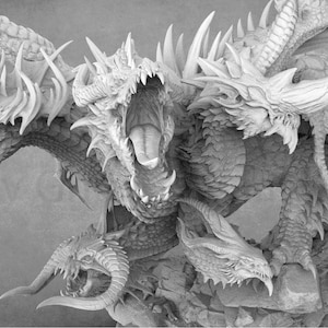 Legendary Tiamat, Dragon Goddess | 5-headed Dragon | Lord of the Print