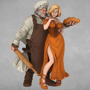 La Bella y la Bestia - Un mini set de encantamiento de fantasía / Ronin Arts Workshop