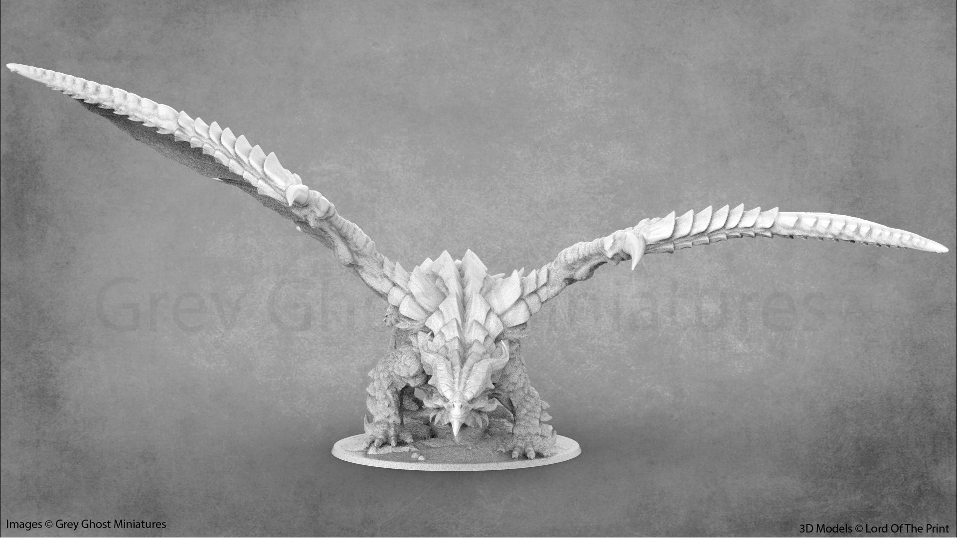 Copper Dragon Model Dragon Miniature Lord of the Print Etsy