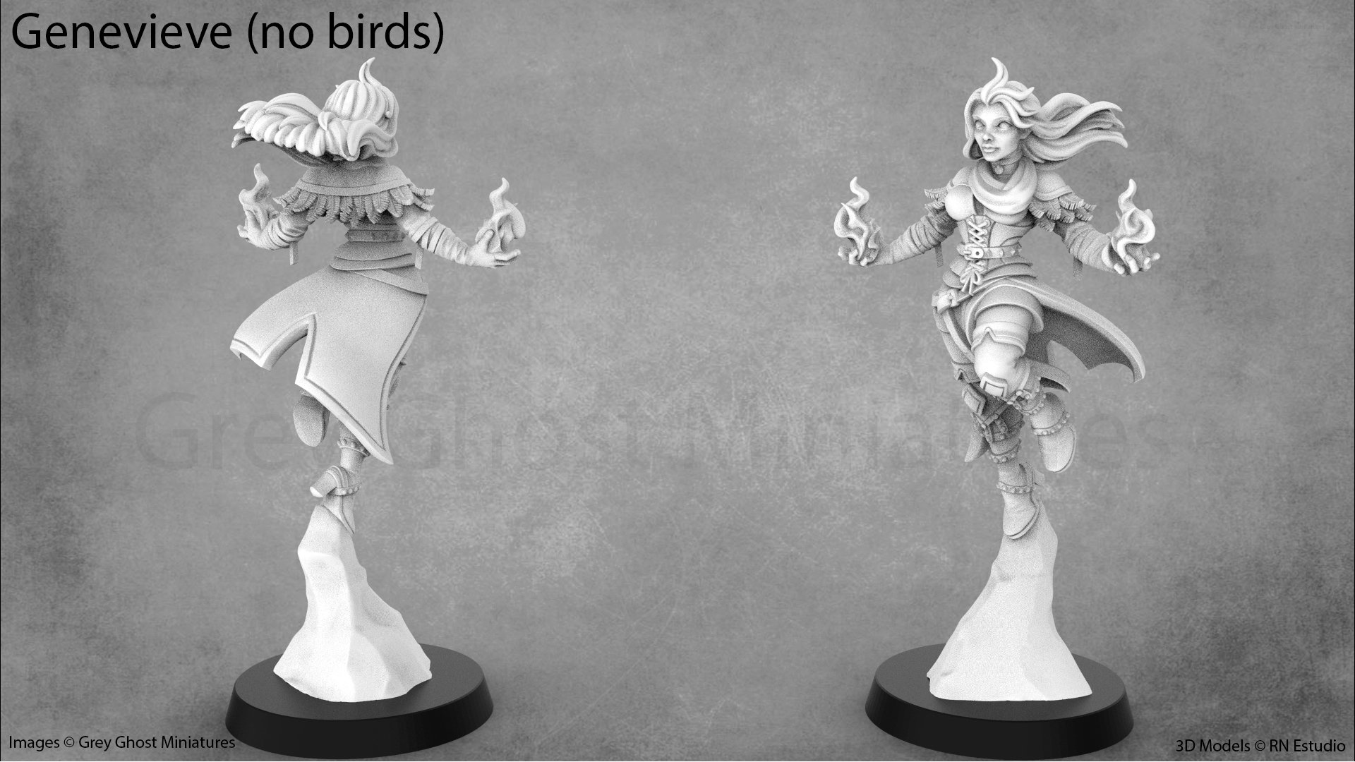 Mini Female Video Game-inspired Female Miniatures | 32mm Miniature | 28mm Miniature ...