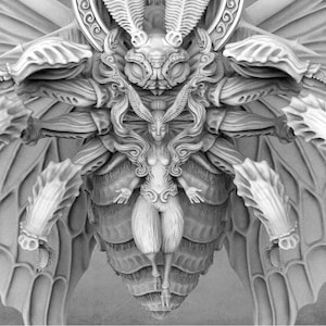 Psilomonedes, Noctuoidea Pontifex | Mothman Miniature | Unique Miniatures  |  Cobramode