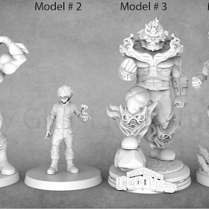 Japanese Superhero Manga Inspired Miniatures | RN Estudio
