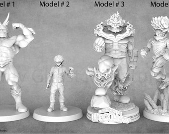 Japanese Superhero Manga Inspired Miniatures | RN Estudio