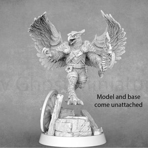 The Skyborn of Aquila Birdfolk / Owlfolk Miniatures 28mm 32mm 54mm 75mm Daybreak Miniatures image 6