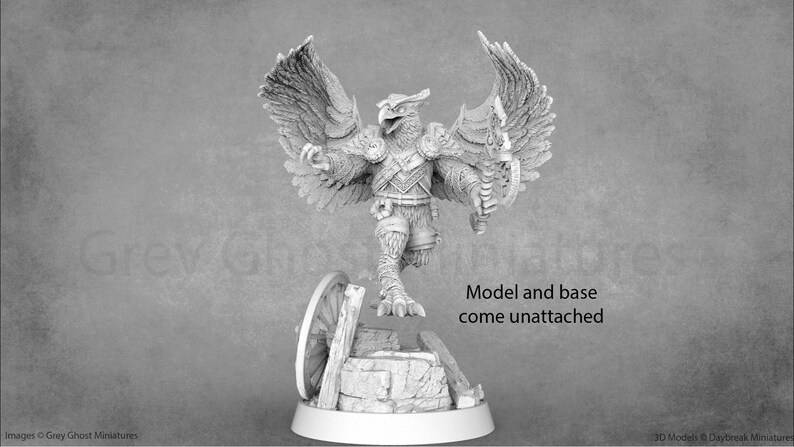 The Skyborn of Aquila Birdfolk / Owlfolk Miniatures 28mm 32mm 54mm 75mm Daybreak Miniatures image 6