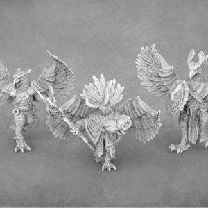 The Skyborn of Aquila Birdfolk / Owlfolk Miniatures 28mm 32mm 54mm 75mm Daybreak Miniatures image 1
