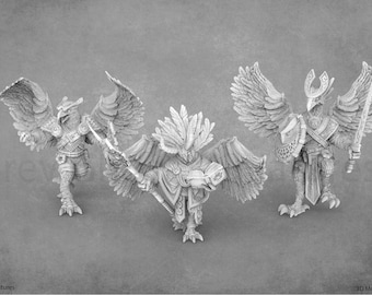 The Skyborn of Aquila | Birdfolk / Owlfolk Miniatures | 28mm | 32mm | 54mm | 75mm | Daybreak Miniatures