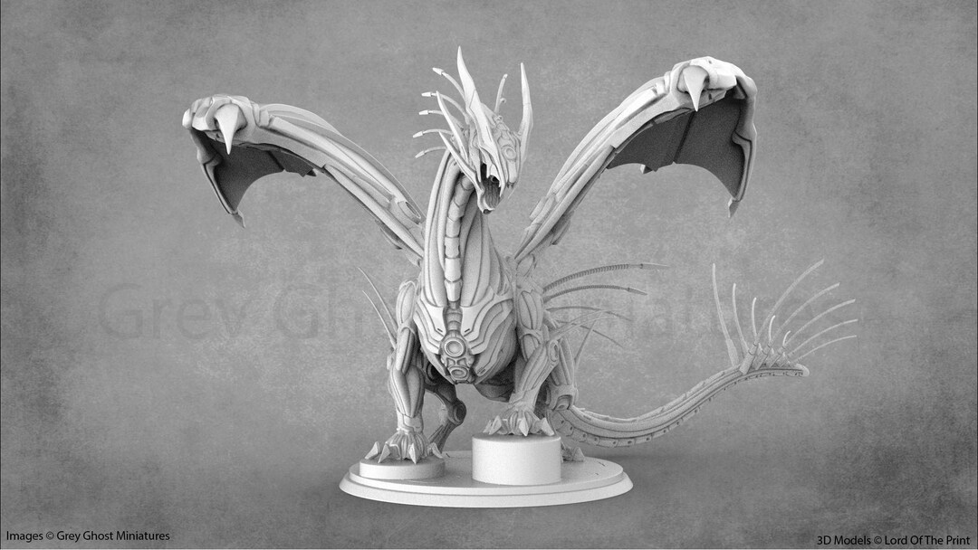 Resin Dragon Construct Miniature - Lord of the Print - Etsy