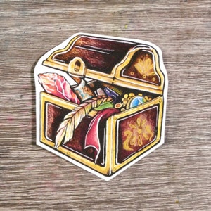 Sticker coffre au trésor