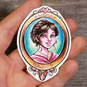 Sticker portrait princesse Safiya
