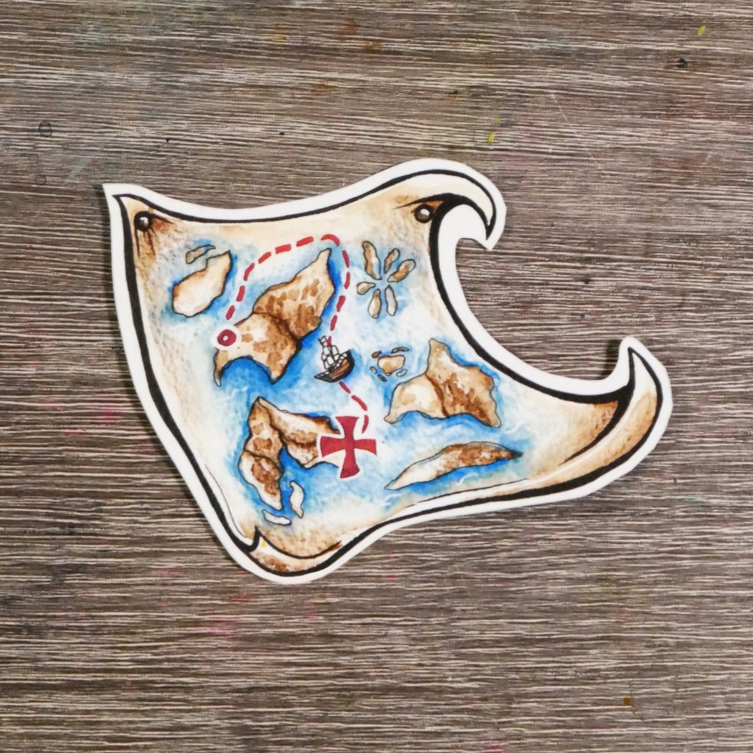 Up Map Sticker Map Sticker - Etsy