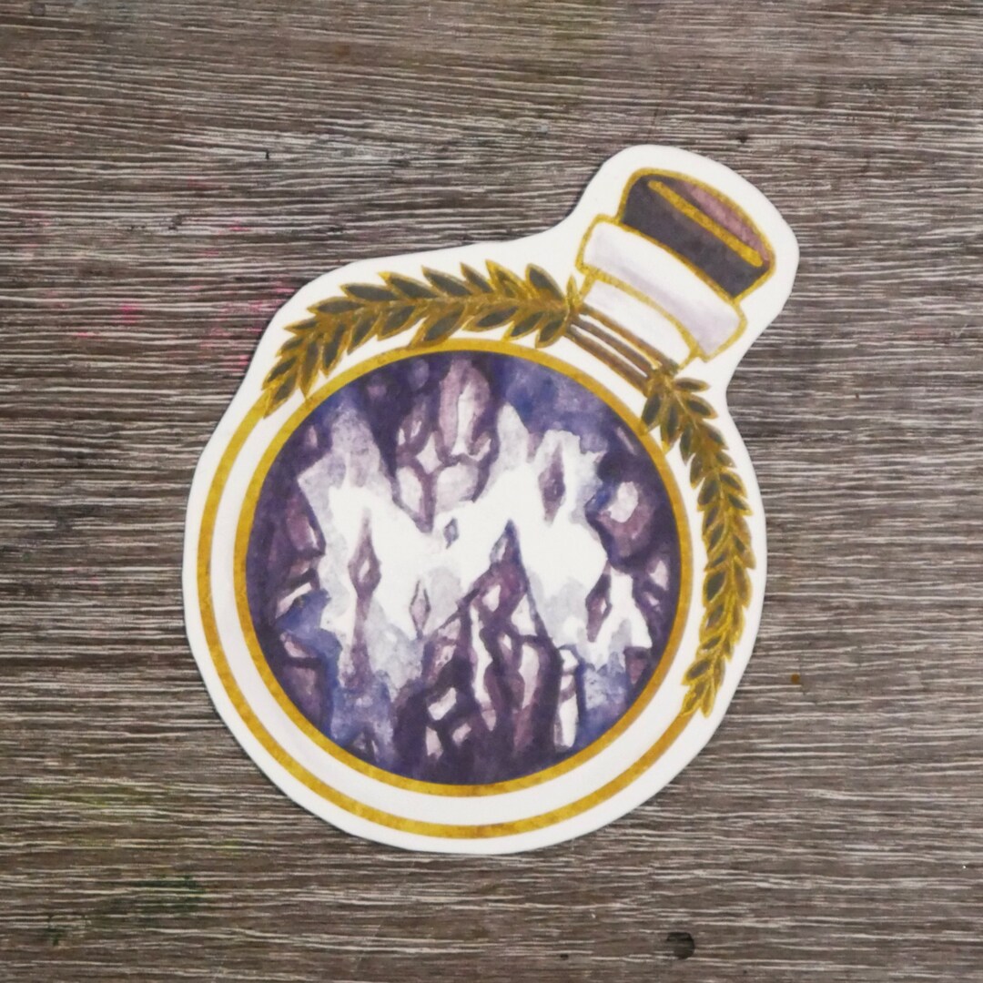 Geode Sticker Geode Potion Sticker - Etsy