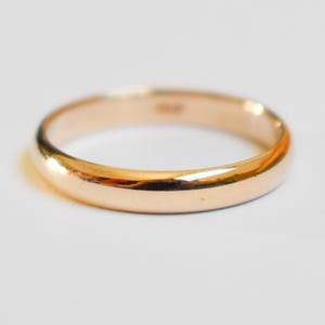 Vintage 14k Yellow Gold Band Ring Size 8 1/2