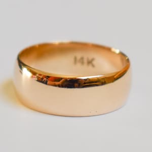 Vintage 14k Yellow Gold Band Ring Size 9