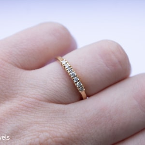 Vintage 14K Yellow Gold Diamond Ring (.23CTW) Size 6 1/4