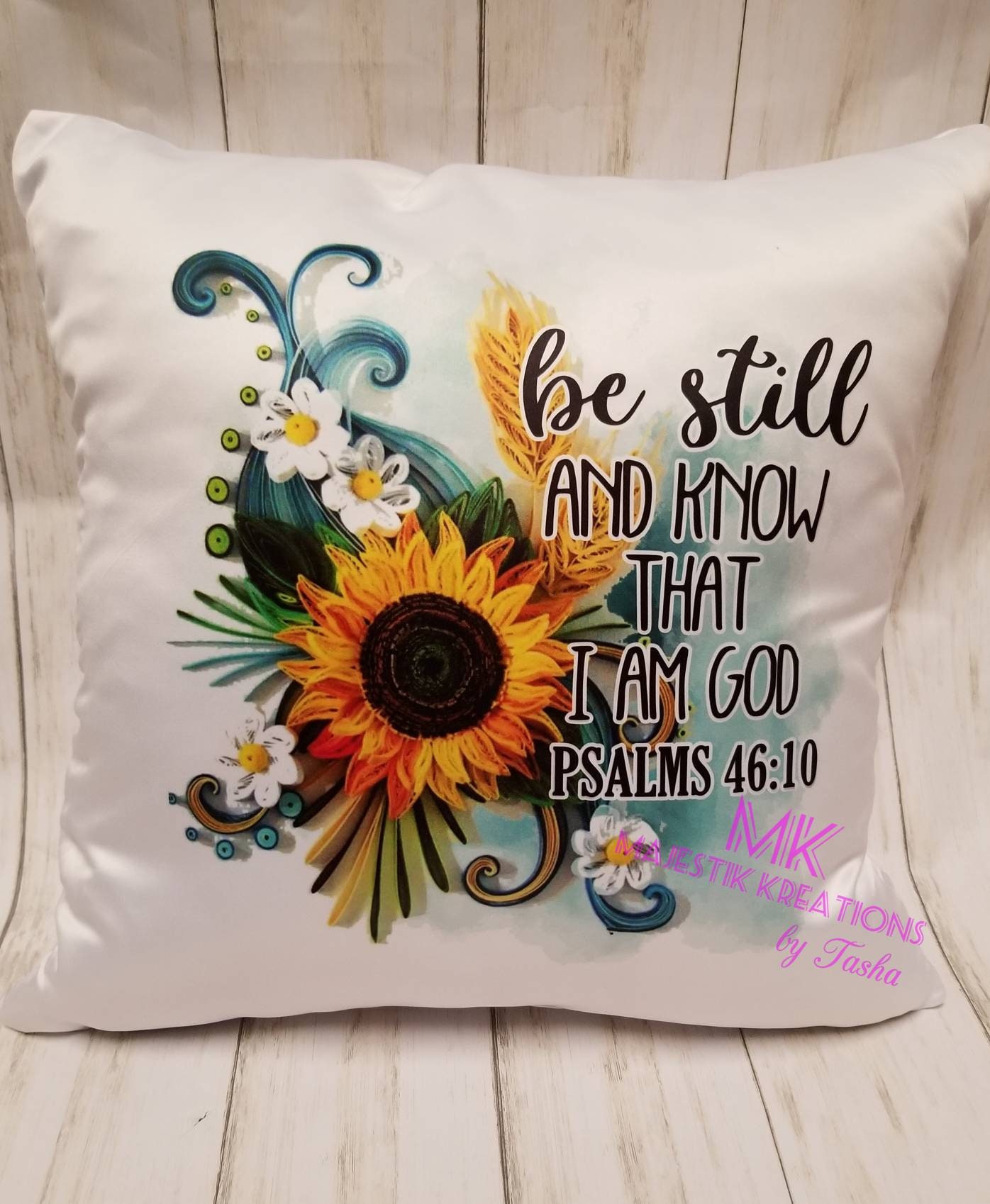Be Still and know Scripture pillow Bible Verse pillow Etsy