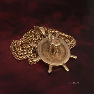Mermaid necklace, Bronze necklace, Sterling Silver necklace, 24k Gold Plated necklace, Siren necklace, Handmade