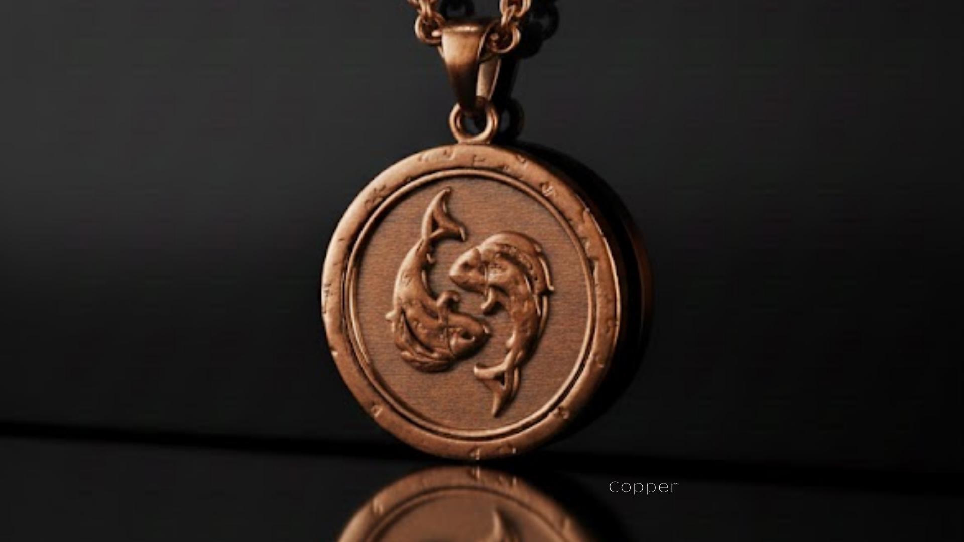 Collana con segno zodiacale Pesci - Zircone cubico - Gioielli astrologici - Argento Sterling 925 placcato oro - Segno zodiacale Pesci - Regalo di compleanno - Italia