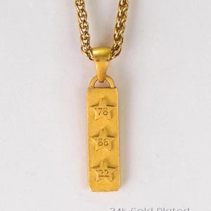 Argentina World Cup Necklace: 24k Gold Plated Football Jewelry