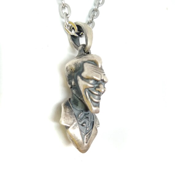 JOKER PENDANT sculpted in 925 sterling silver. Etsy