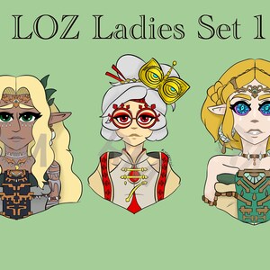 LOZ Sticker Trio 1